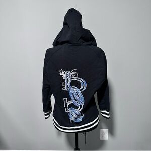 Vintage Bebe Rhinestone Zip Up Hoodie